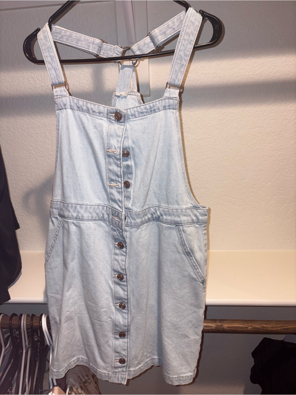 American Eagle Outfitters Light Blue Denim Dress